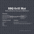 Non-stick BBQ Grill Mat, tampa do BBQ, esteira do BBQ